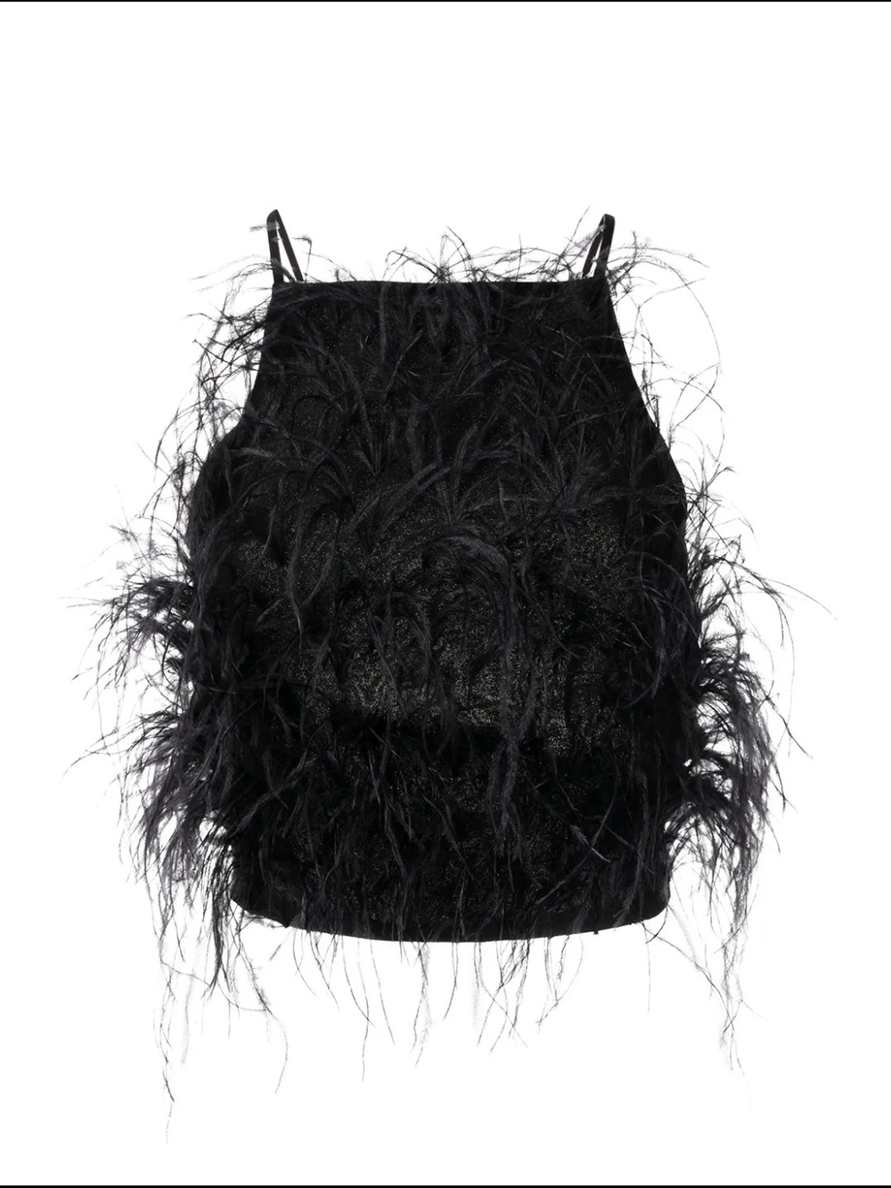 Cult Gaia Joey ostrich feather blouse L Nwt